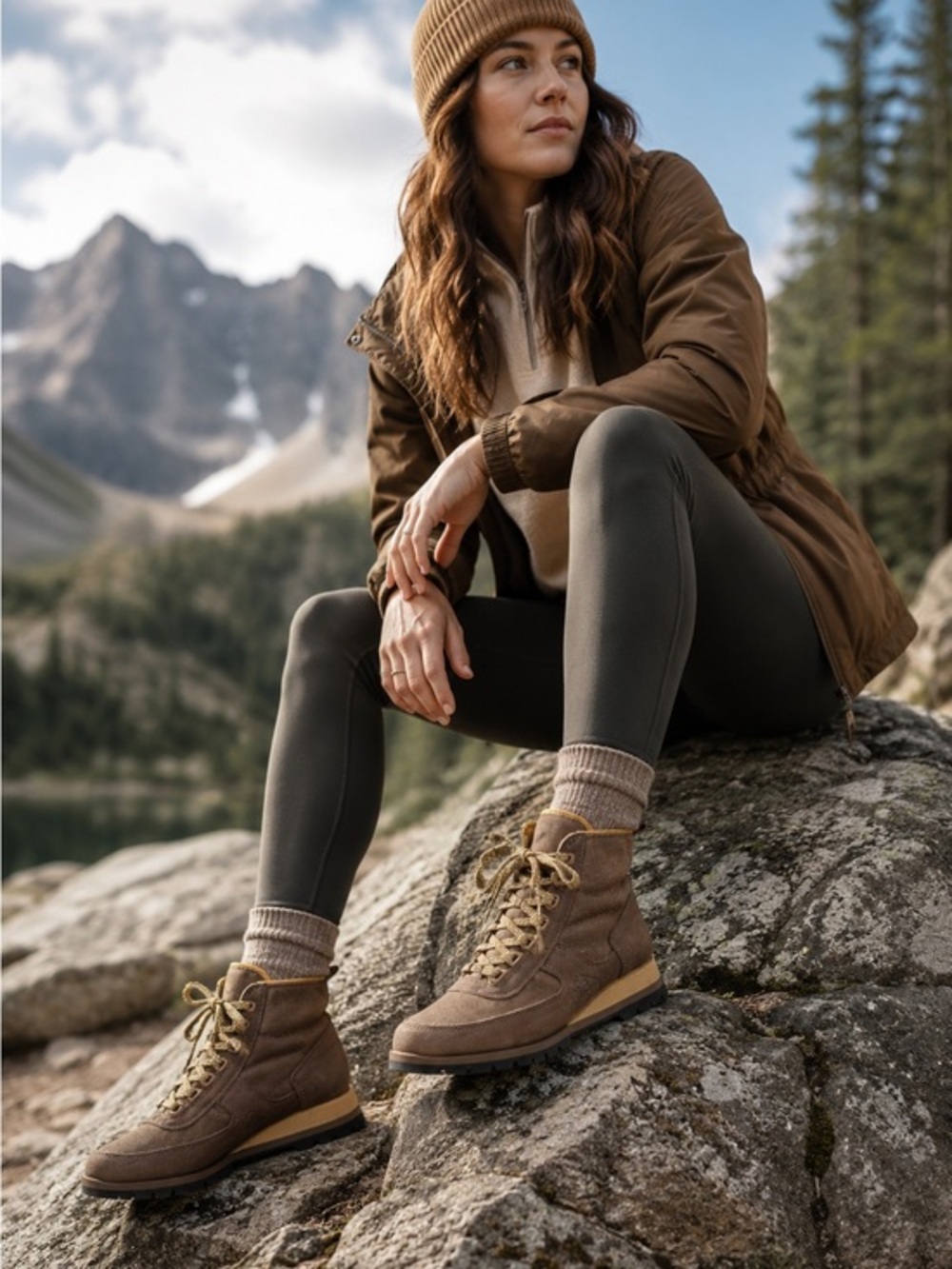 Rocky Brown Gore Tex Vibram Vintage Hiking Boots Womens 6 Heritage Gorpcore NWT